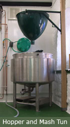 The FILO Brewery - hopper and mash tun